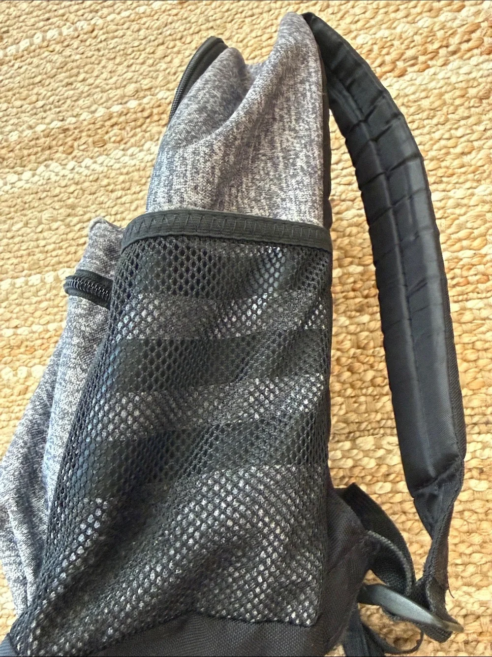 ADIDAS Youth Classic 3S Backpack black heather gray logo sports bag cooler